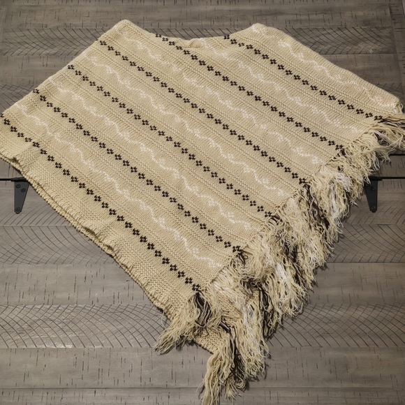 Vintage 90s Rave Knitted Poncho - Picture 4 of 5